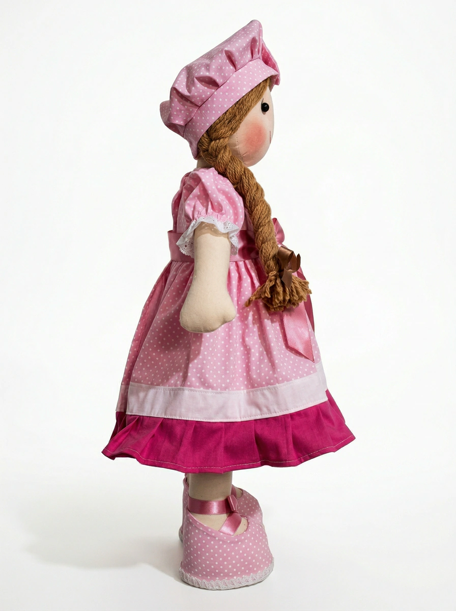 Boneca de Pano Sofia Articulada - Rosa Íris thumbnail 2