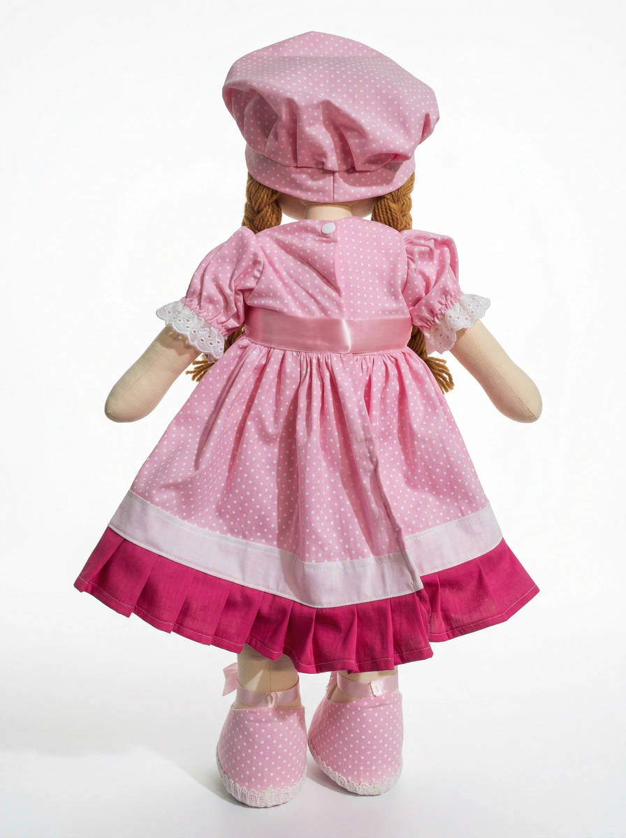 Boneca de Pano Sofia Articulada - Rosa Íris thumbnail 3