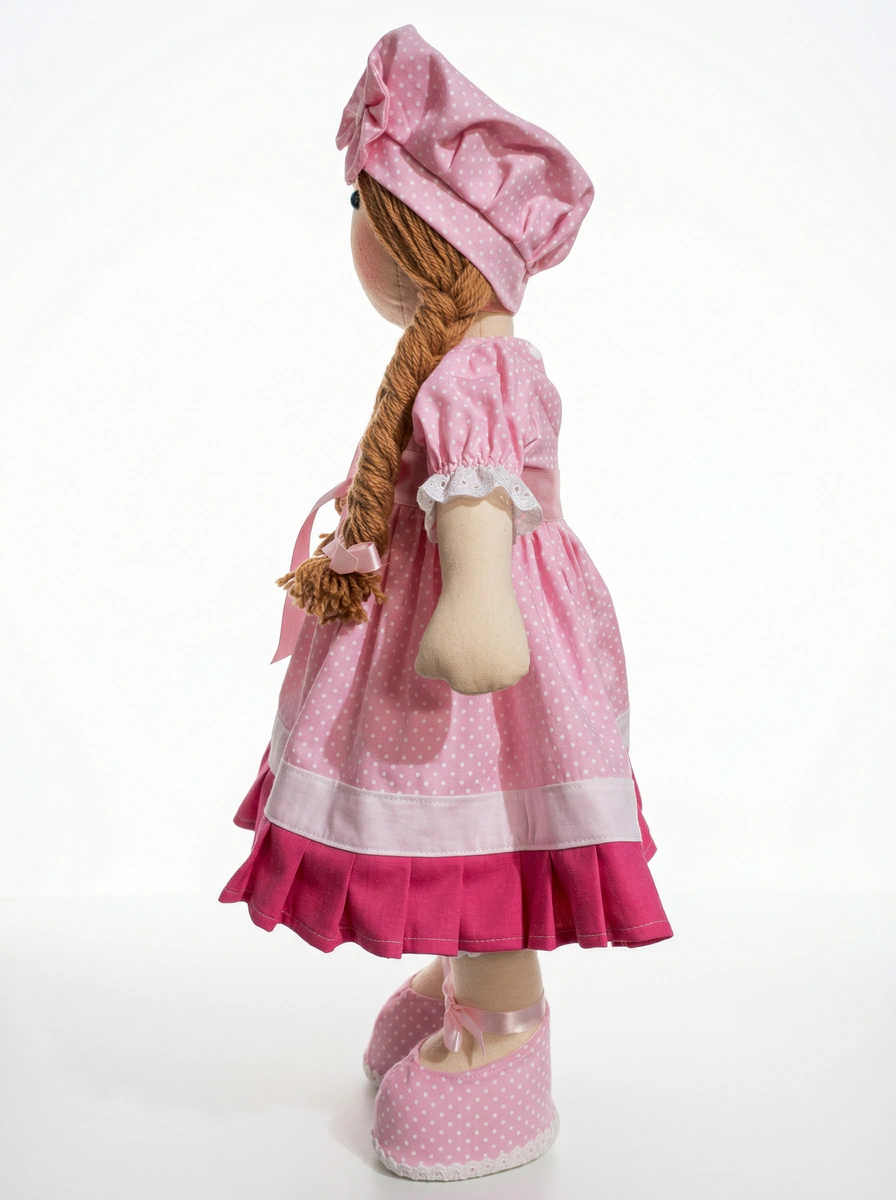 Boneca de Pano Sofia Articulada - Rosa Íris thumbnail 4