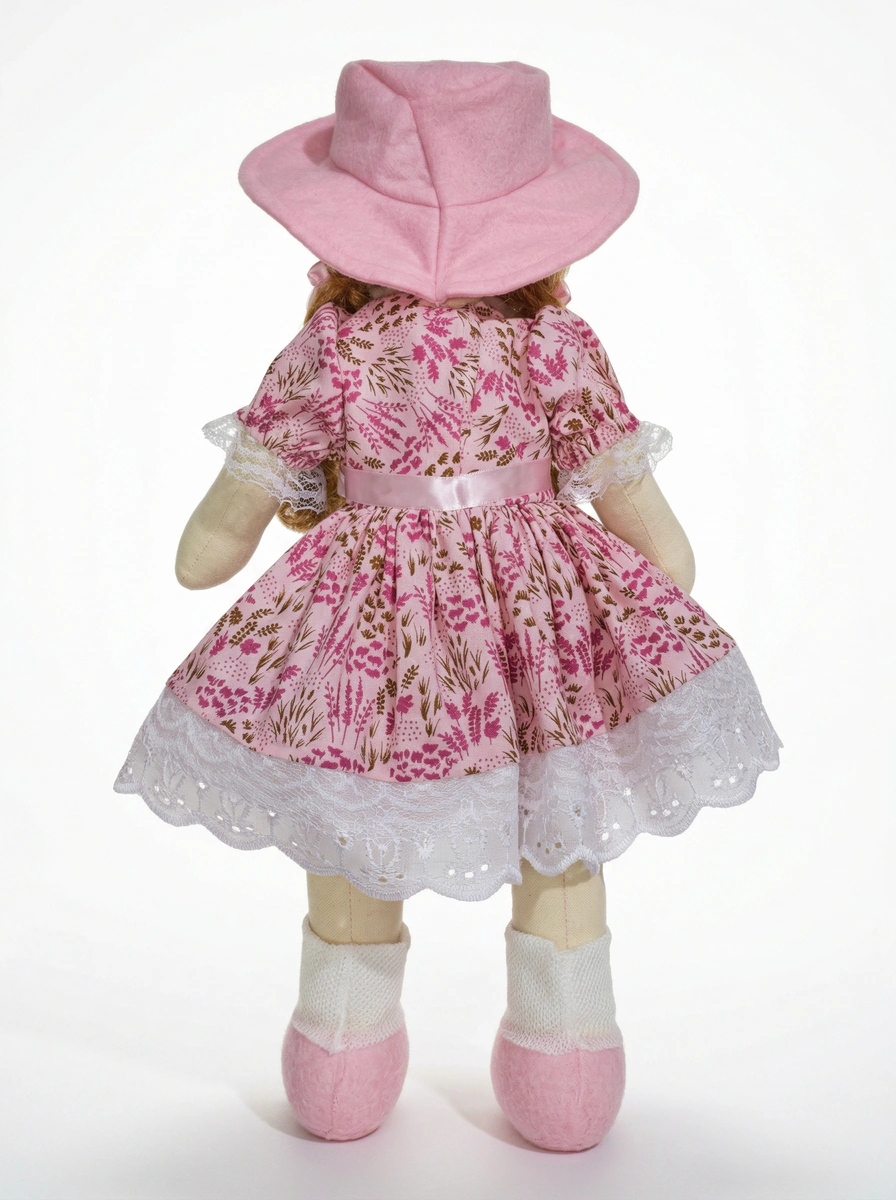 Boneca de Pano Mia Articulada - Rosa Íris thumbnail 3