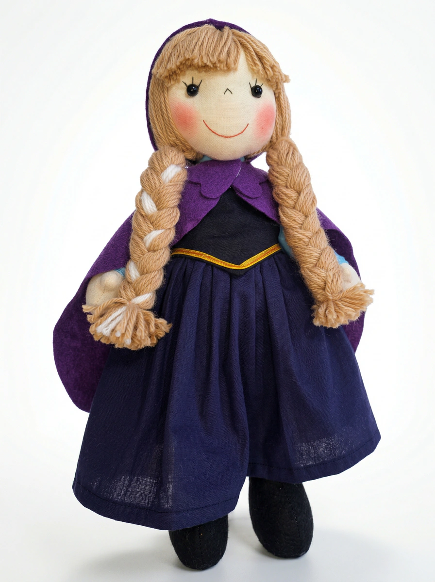 Boneca Aventureira da Capa Roxa Articulada - Rosa Íris