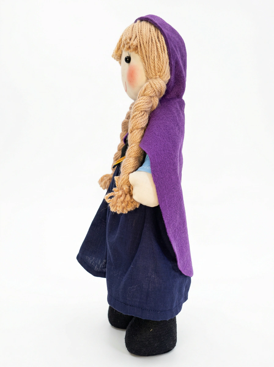 Boneca Aventureira da Capa Roxa Articulada - Rosa Íris thumbnail 3