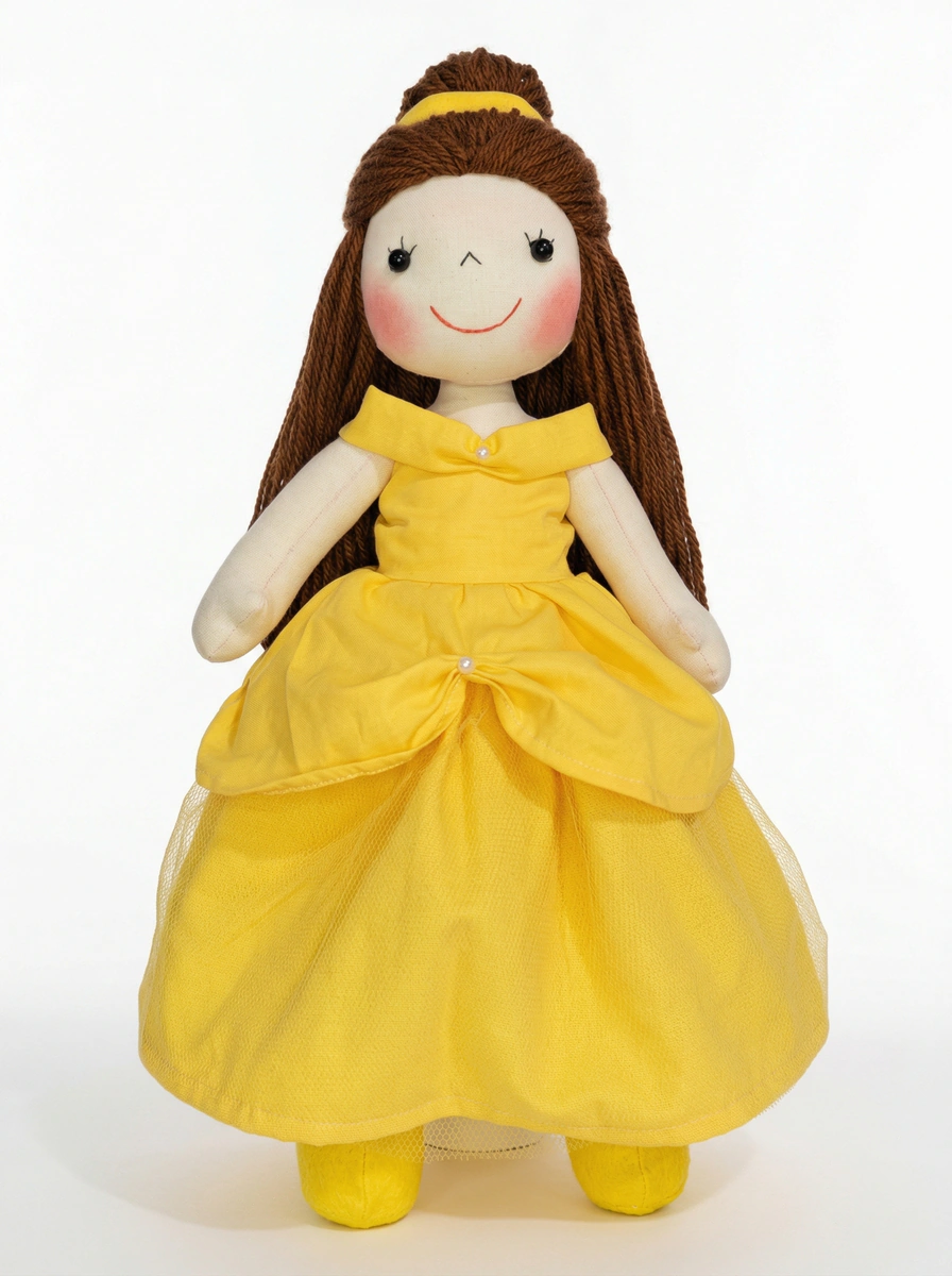 Boneca Princesa do Vestido Amarelo Articulada - Rosa Íris