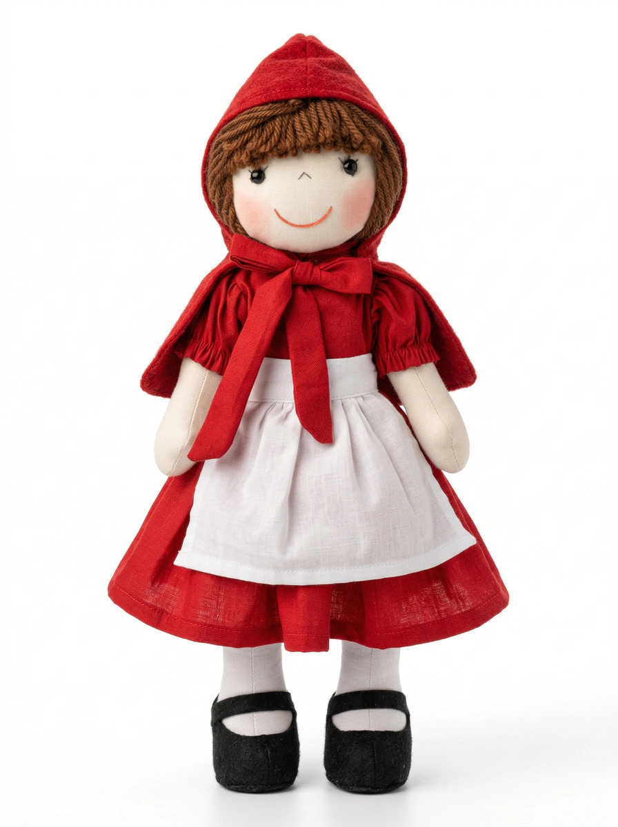 Boneca Menina da Capa Vermelha Articulada - Rosa Íris