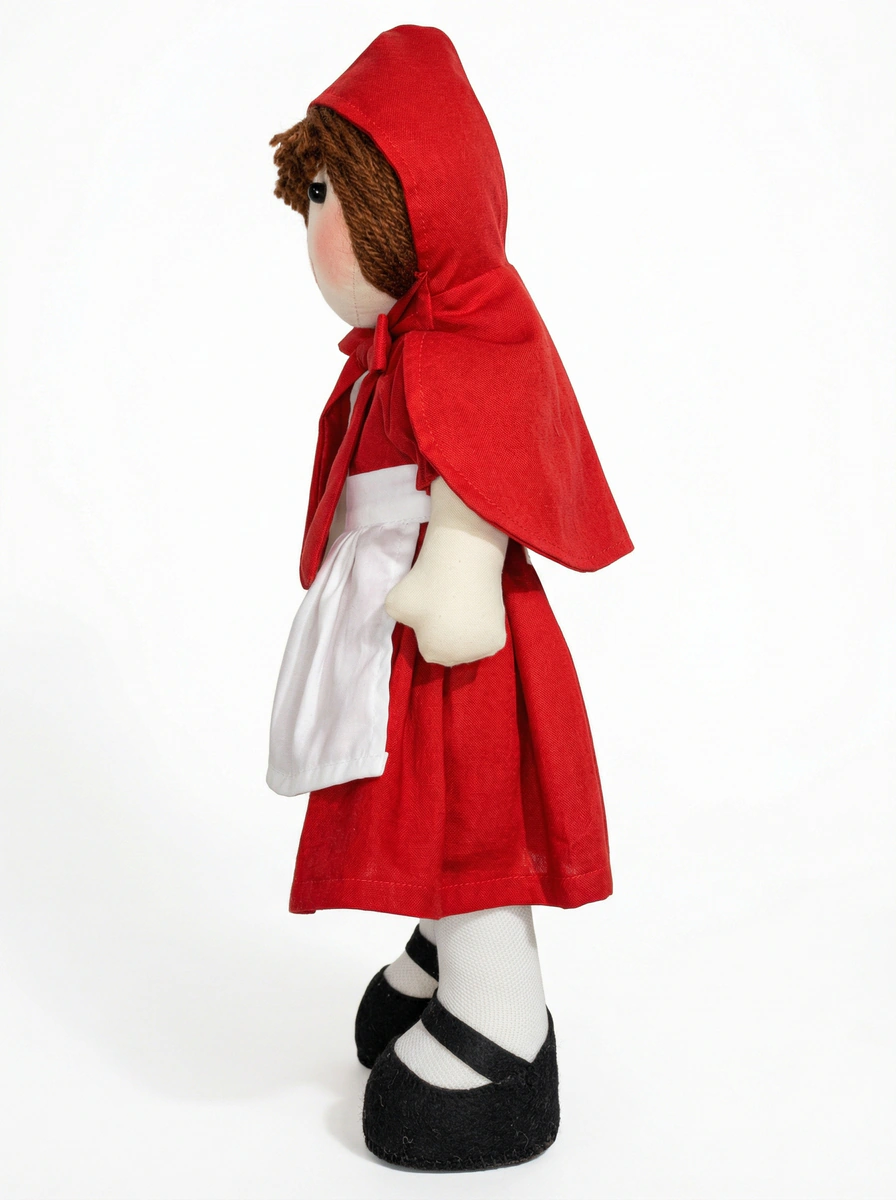 Boneca Menina da Capa Vermelha Articulada - Rosa Íris thumbnail 4