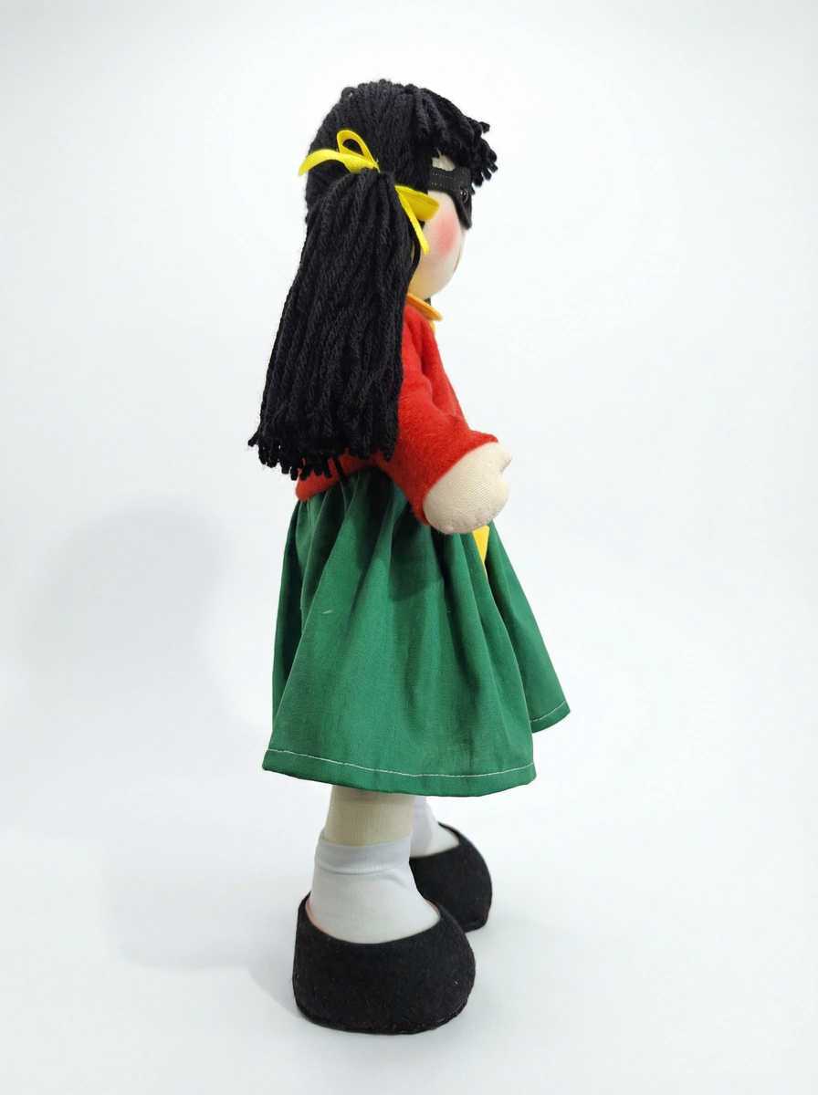 Boneca Menina Travessa Articulada - Rosa Íris thumbnail 2