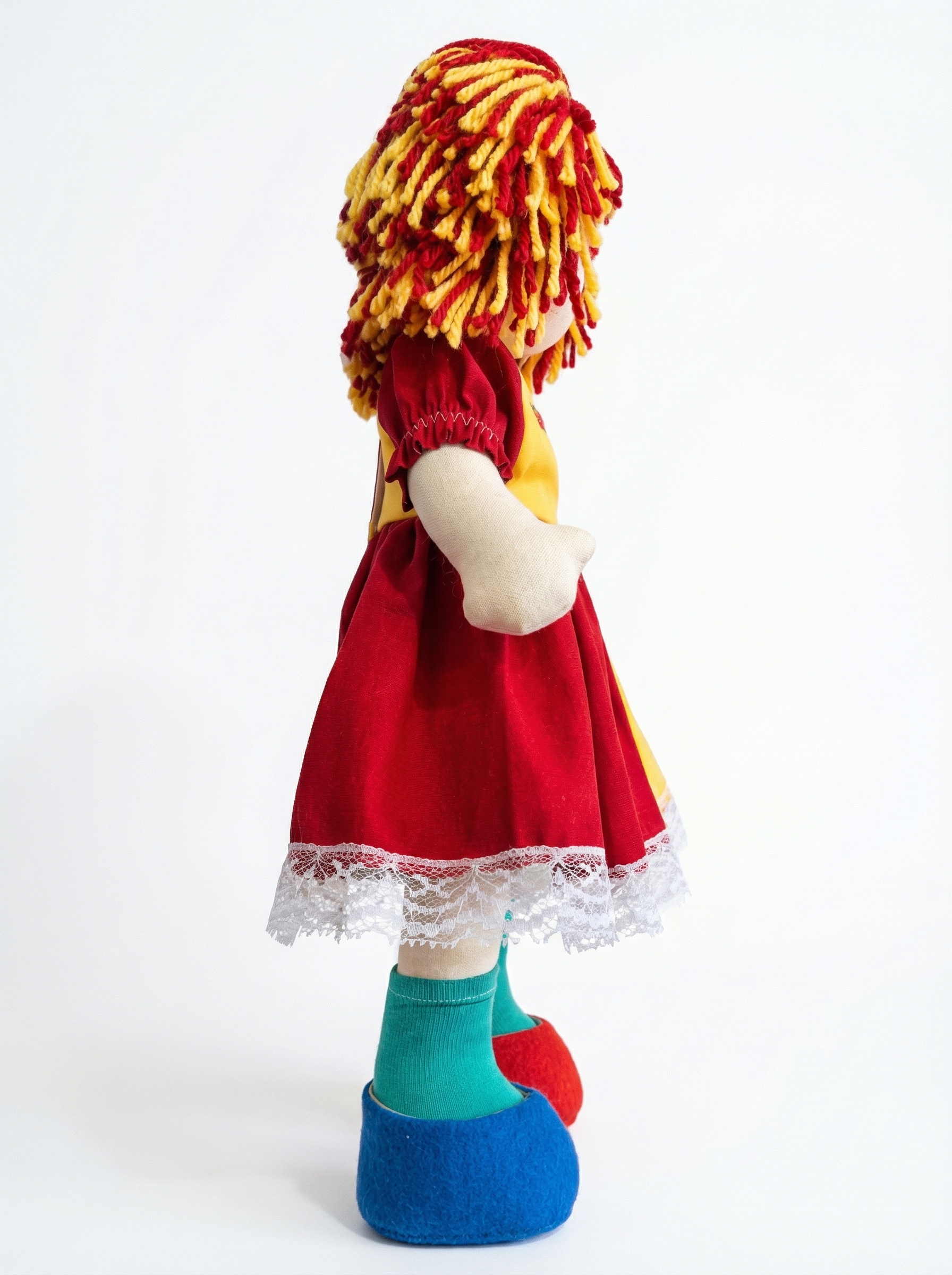 Boneca De Pano Emília Sítio Do Pica-Pau Amarelo Articulada - Rosa Íris thumbnail 2