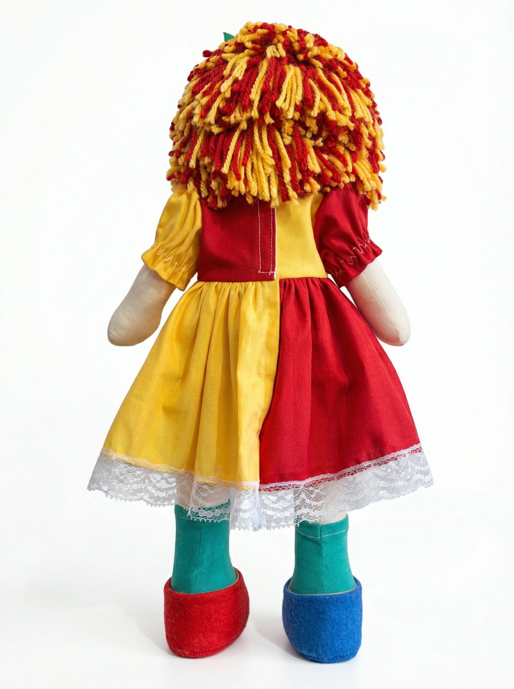 Boneca De Pano Emília Sítio Do Pica-Pau Amarelo Articulada - Rosa Íris thumbnail 3