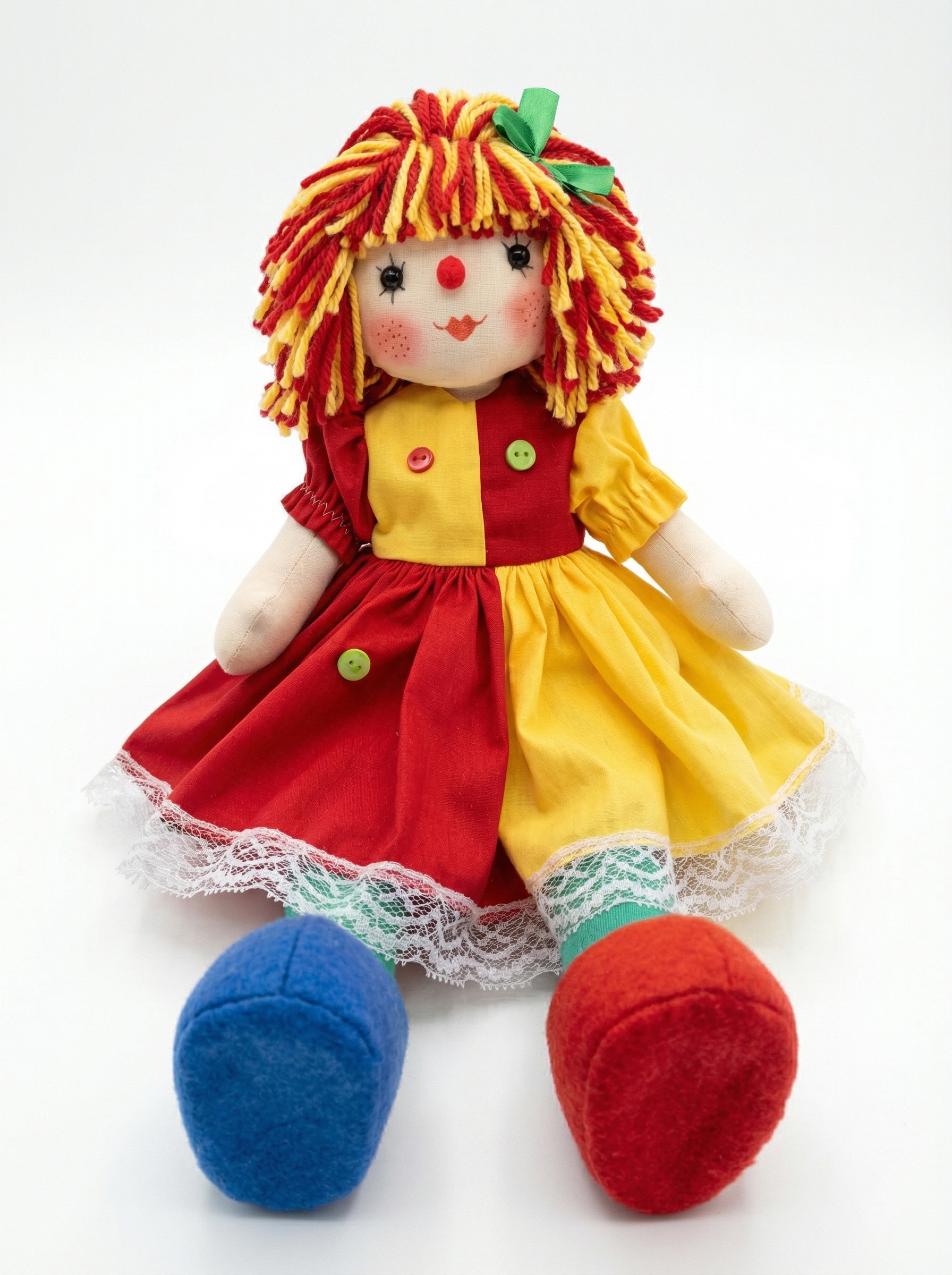 Boneca De Pano Emília Sítio Do Pica-Pau Amarelo Articulada - Rosa Íris thumbnail 5